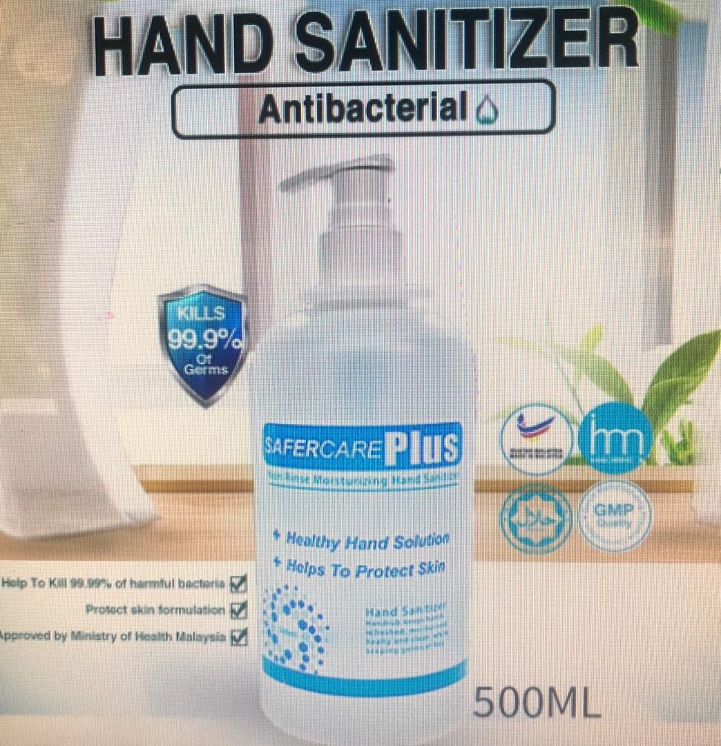 SAFERCARE PLUS Hand Sanitizer 500ml