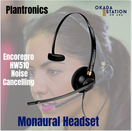 PLANTRONICS ENCOREPRO HW510 NOISE CANCELLING OVER HEAD MONAURAL HEADSET / HEADSET