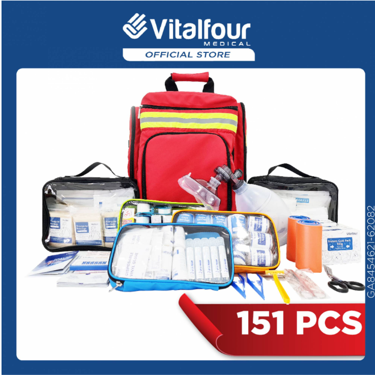 VITALFOUR FIRST RESPONDER TRAUMA BAG LARGE_151PCS