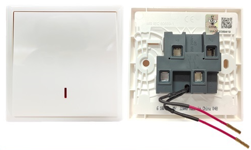 LEGRAND ELOE 20A 250V DOUBLE POLE WITH INDICATOR (WHITE) (618070)