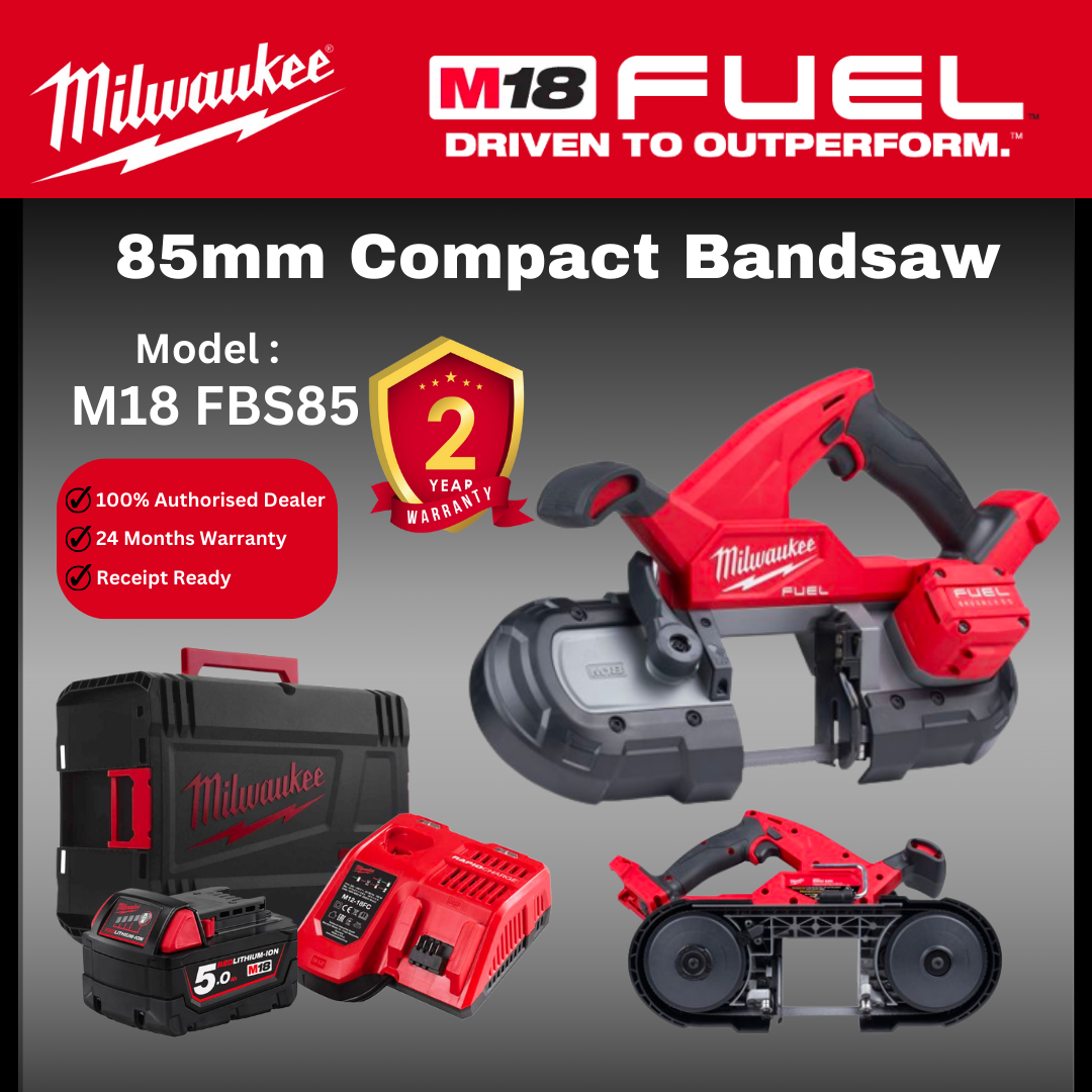 Milwaukee M18 85mm Compact Bandsaw / M18 FBS85 / Cable Cutter / Cable Cutting / Power Saw