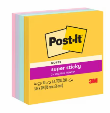 3M POST IT NOTE STICKY NOTE RAINBOW CUBE 3FT X 3FT