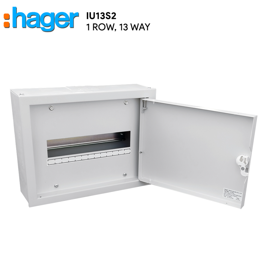 HAGER - IU METAL DIN-RAIL DISTRIBUTION BOARDS MCB DB BOX