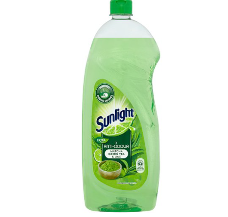 Sunlight Matcha Green Tea & Lime Antibacterial Dishwashing Liquid 900ml
