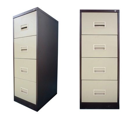 GOODVIEW FILING CABINET WITH RECESS HANDLE C/W BALL BEARING SLIDE - 4 DRAWERS