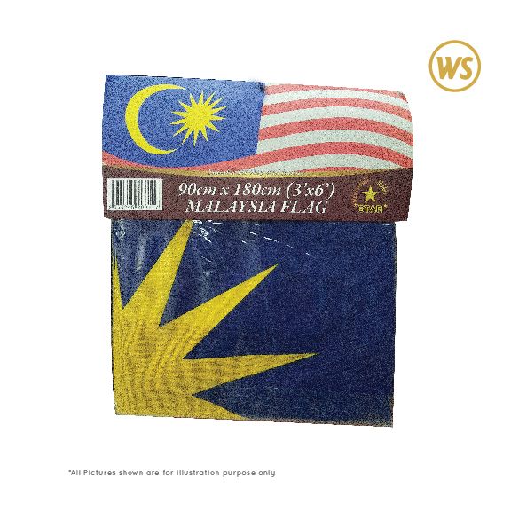 STAR 3' X 6' MALAYSIA POLYMESH FLAG