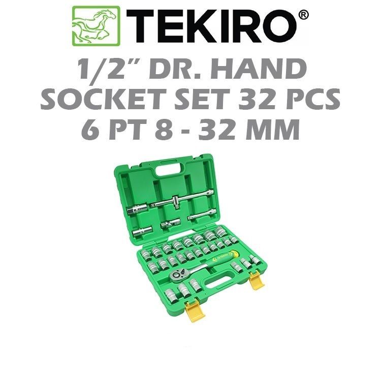 TEKIRO 1/2" DR. HAND SOCKET SET SC-SE0618