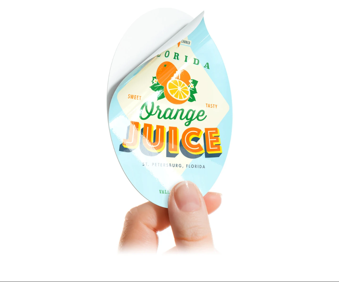 OEM Custom Size Sticker Printing (12x20cm)
