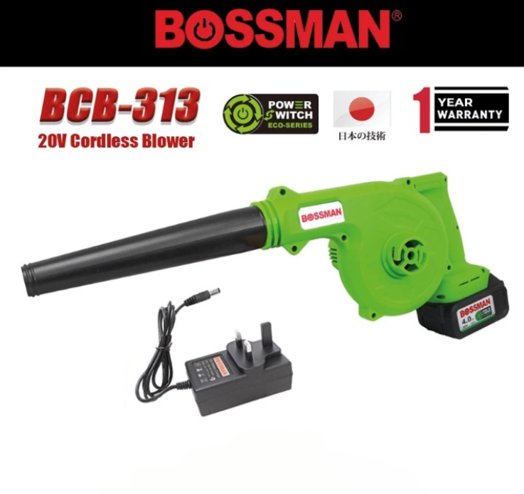 BOSSMAN 20V BRUSHLESS CORDLESS BLOWER VACCUM (BCB-313)