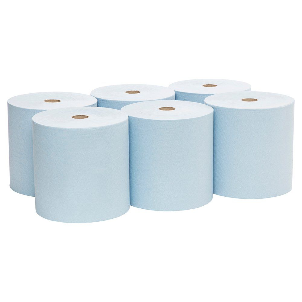 Kimberly Clark *Kimberly Clark Scott® Rolled Hand Towels 6668 - 6 x 304m blue, 1 ply rolls [6s]