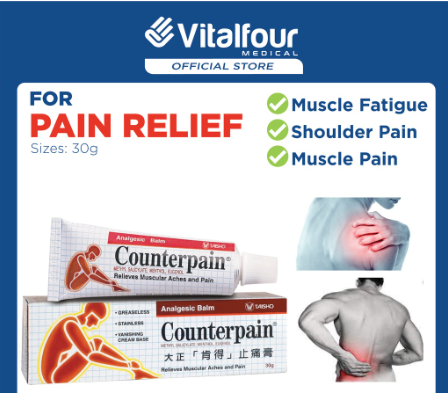 VITALFOUR COUNTERPAIN 30G - CLASSIC PAIN RELIEF FOR MUSCLES AND JOINTS
