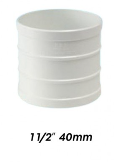 ATKC UPVC Fittings Straight Coupling 1 1/2" (40MM)