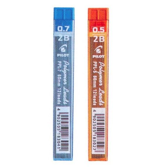 PILOT PENCIL LEAD 0.5/0.7 2B (12) - 1 TUBE