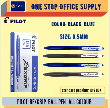 PILOT REXGRIP BALL PEN 0.5MM -ALL COLOUR / Pilot / Rexgrip Ball Pen / 0.5mm / Pilot Rexgrip Ball Pen #black #blue