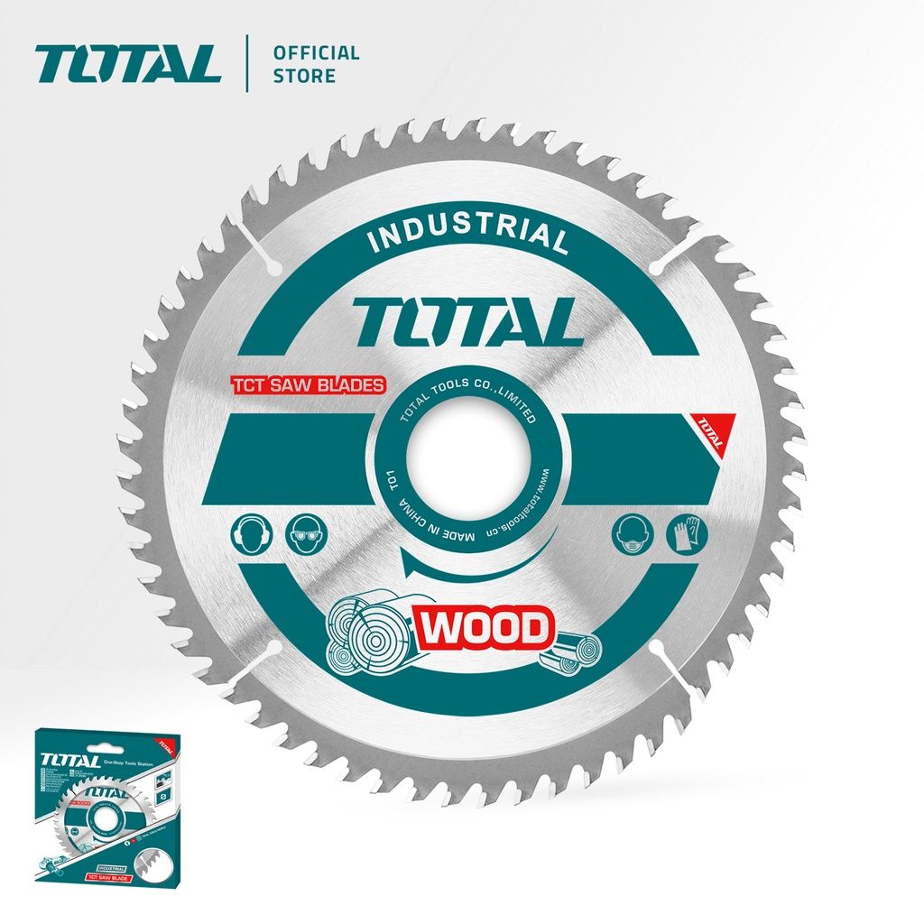 TOTAL TCT SAW BLADE (24T/210MM/8 1/4") [FREE REDUCTION RINGS FOR MITRE SAW 25.4MM & 16MM] TAC231521