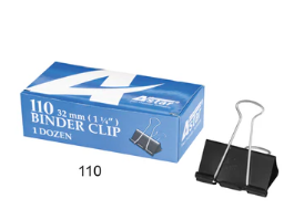 Astar Binder Clip 110 32mm 12 pieces