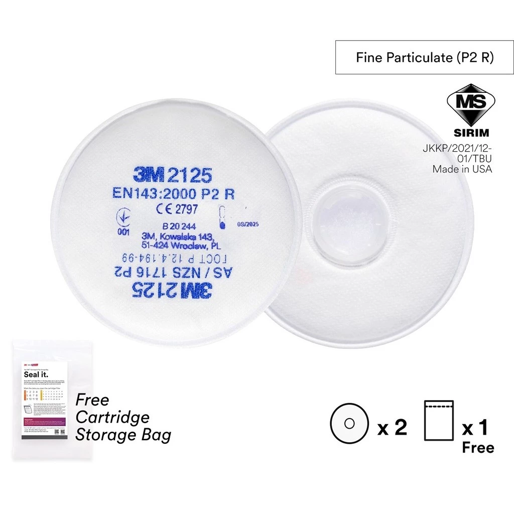 3M Particulate Filter 2125 P2 R (Replacement of 2071)