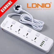 LDNIO Electrical Socket Smart Extension Multifunction Power Supply Strip Charger Adapter With 4 USB Port