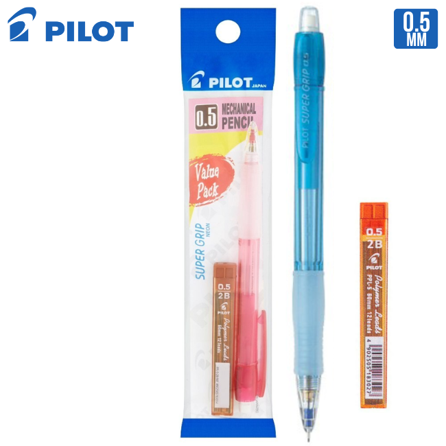 QP [ Pilot Mech Pencil Super Grip 0.5mm+Lead (H-185N#PIV.HDX) ]