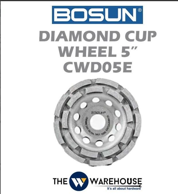 BOSUN DIAMOND CUP WHEEL 5" CWD05E