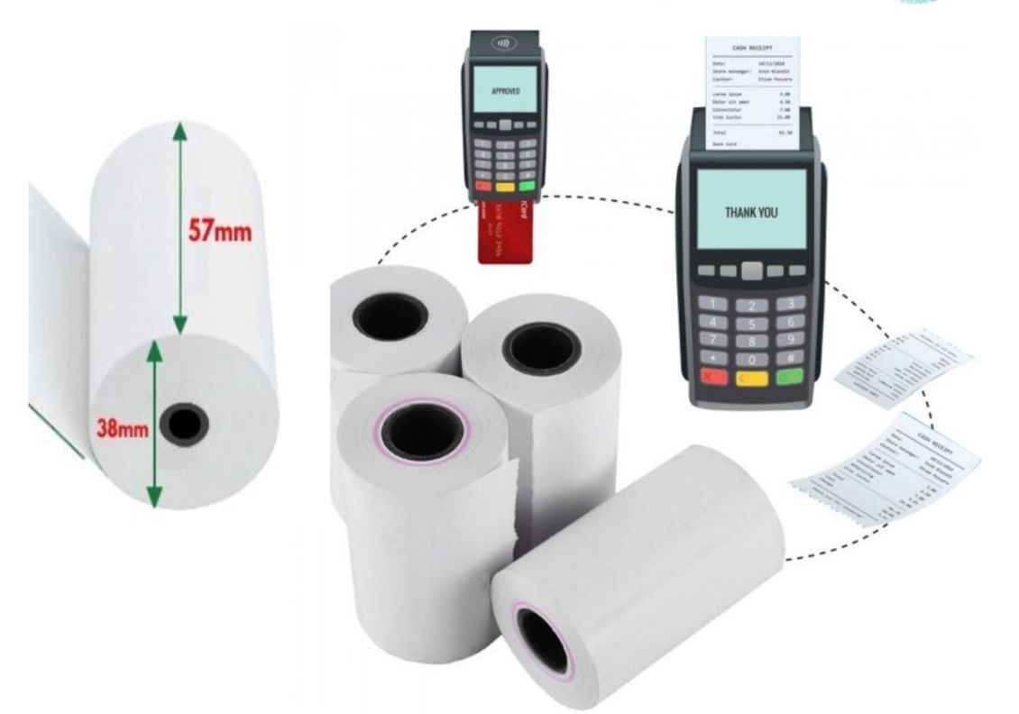 NA Thermal Paper Roll / Kertas Resit / Receipt Paper Roll / Credit Card Machine Receipt (10 rolls)