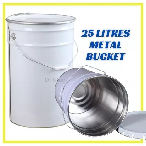 Dr. Glue Bucket with Flat Lid & Lock Ring [25 Liter]