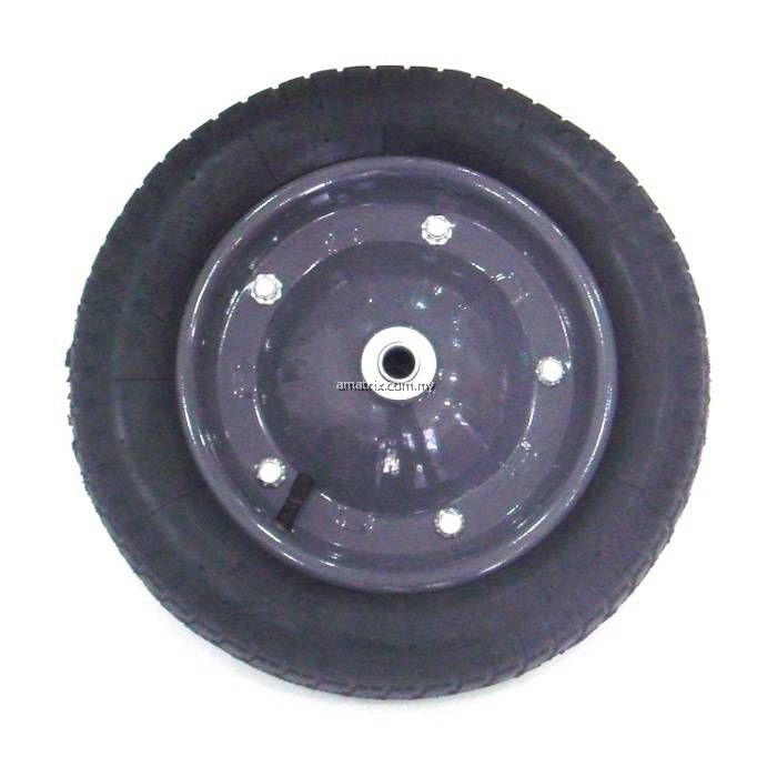 ATKC Wheel Barrow Tyre with Steel Hub 2 1/2" (W) x 13" (D) (Pneumatic Type)