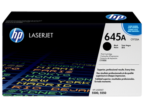 HEWLETT PACKARD HP 645A Black Original LaserJet Toner Cartridge (C9730A)