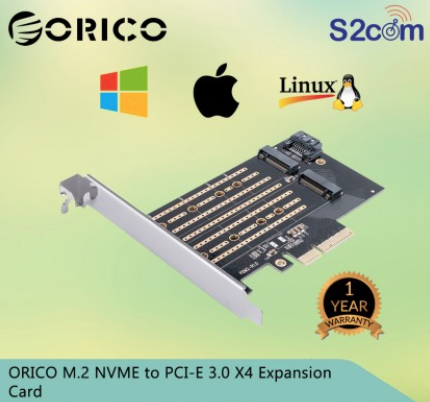 Orico M.2 NVME To PCI-E 3.0 X4 Expansion Card (PDM2)