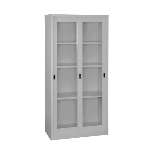 OEM Full Height Steel Glass Sliding Door Cupboard