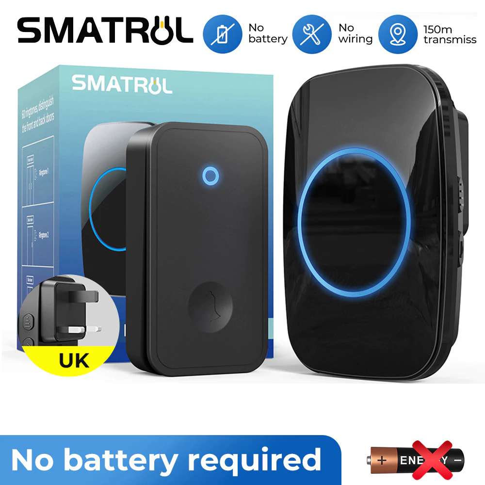 SMATRUL CACAZI Waterproof Wireless DoorBell
