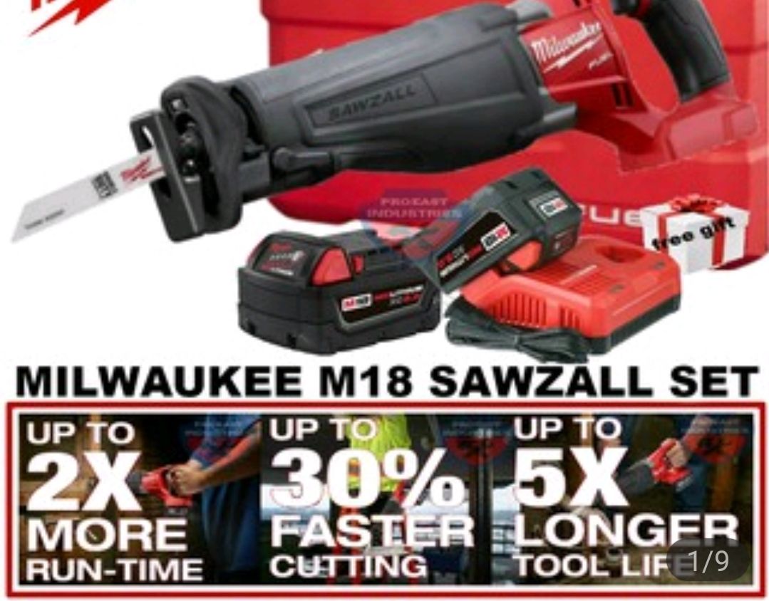 Milwaukee M18 Sawzall Set