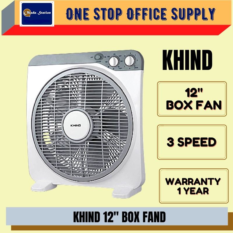 KHIND BOX FAN / 12" FAN / KHIND / BOX FAN / FAN / KIPAS ANGIN
