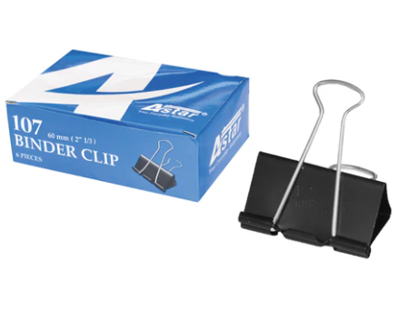 ASTAR DOUBLE CLIP 1/3" 60MM 1 BOX