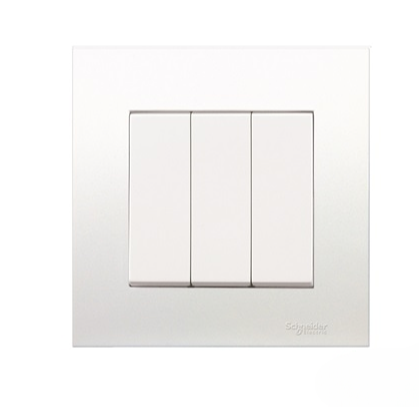 SCHNEIDER VIVACE KB33_1_WE_G11 16AX 250V 3GANG 1WAY SWITCH (FLUSH)