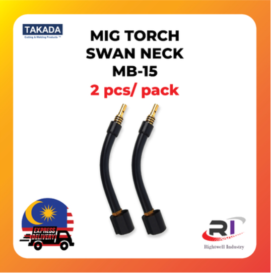 RIGHTWELL TAKADA MIG WELDING TORCH SWAN NECK (MB15) 2PCS