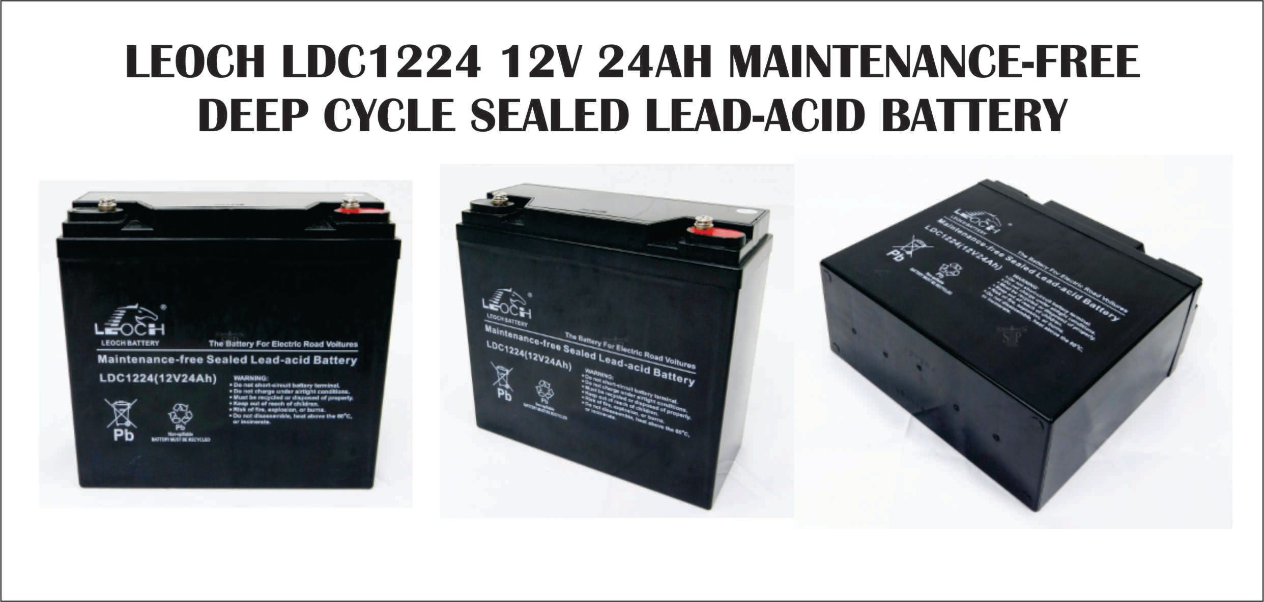 LEOCH 12V 24AH AGM Battery 10 HOUR (LDC 1224) OCHA LEOCH 12V 24AH AGM Battery 10 HOUR (LDC 1224) FREE DELIVERY