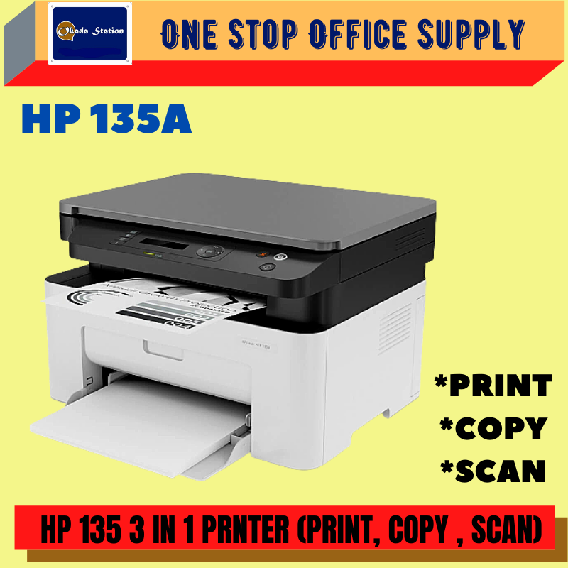 HP LASER JET 135A 3 IN 1 PRINTER / PRINT , COPY , SCAN / HP 135A / PRINTER / ALL IN ONE PRINTER