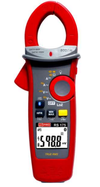 175 Clamp Meter, 600A dc, Max Current 600A ac CAT III 1000V