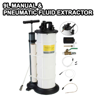 9L Manual & Pneumatic Vacuum Fluid Engine Oil Fluid Extractor