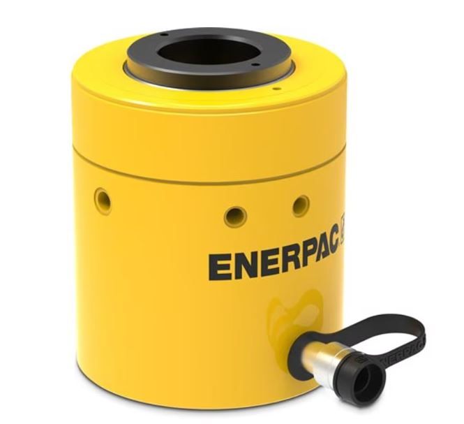 ENERPAC RCH1003, 103.1 TON CAPACITY, 3.00 IN STROKE, SINGLE-ACTING, HOLLOW PLUNGER HYDRAULIC CYLINDER