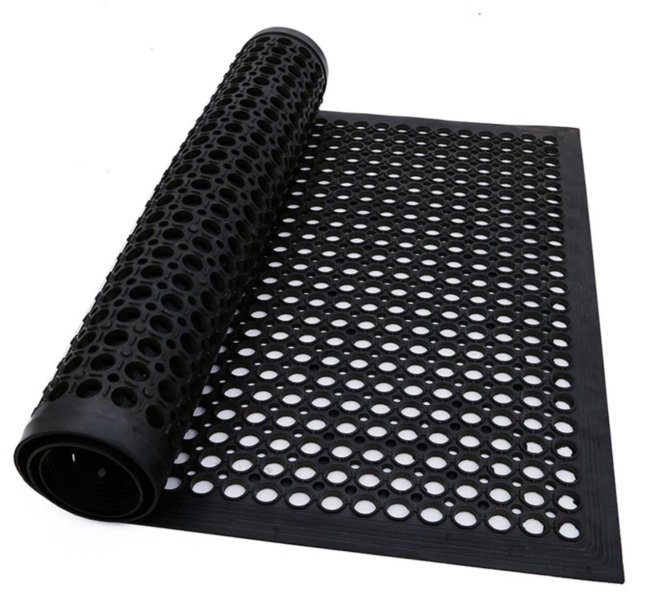 Rubber Black Rubber Floor Mat Non Slip Anti Grease Pelapik Kaki Tikar Lantai
