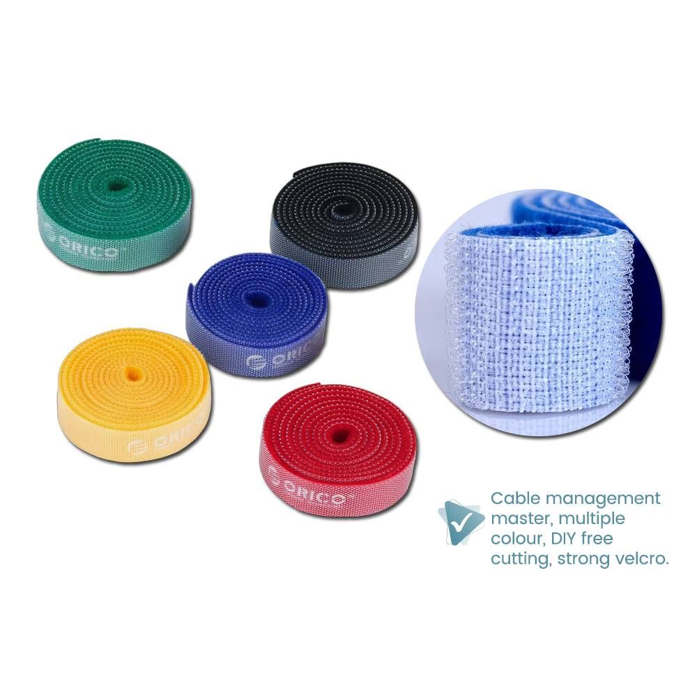 ORICO 1 METER REUSABLE & DIVIDABLE HOOK AND LOOP CABLE TIES VELCRO