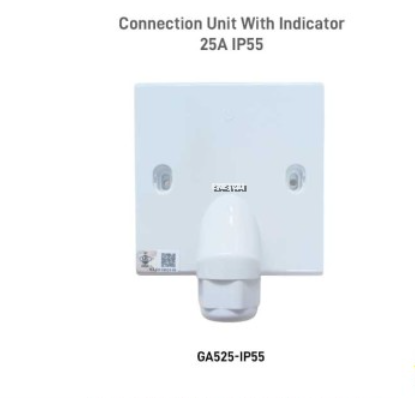SHOWER SWITCH CONNECTOR WITH INDICATOR 25A IP55