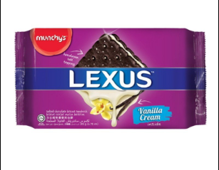 MUNCHY'S  LEXUS  VANILLA CREAM SANDWICH CRACKER  190G