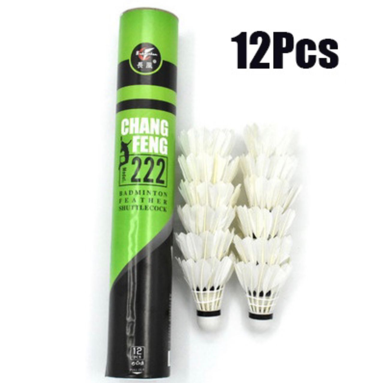 Goose Feather Shuttlecocks Badminton Outdoor Sport Shuttlecock White For Training Game Flying Stability