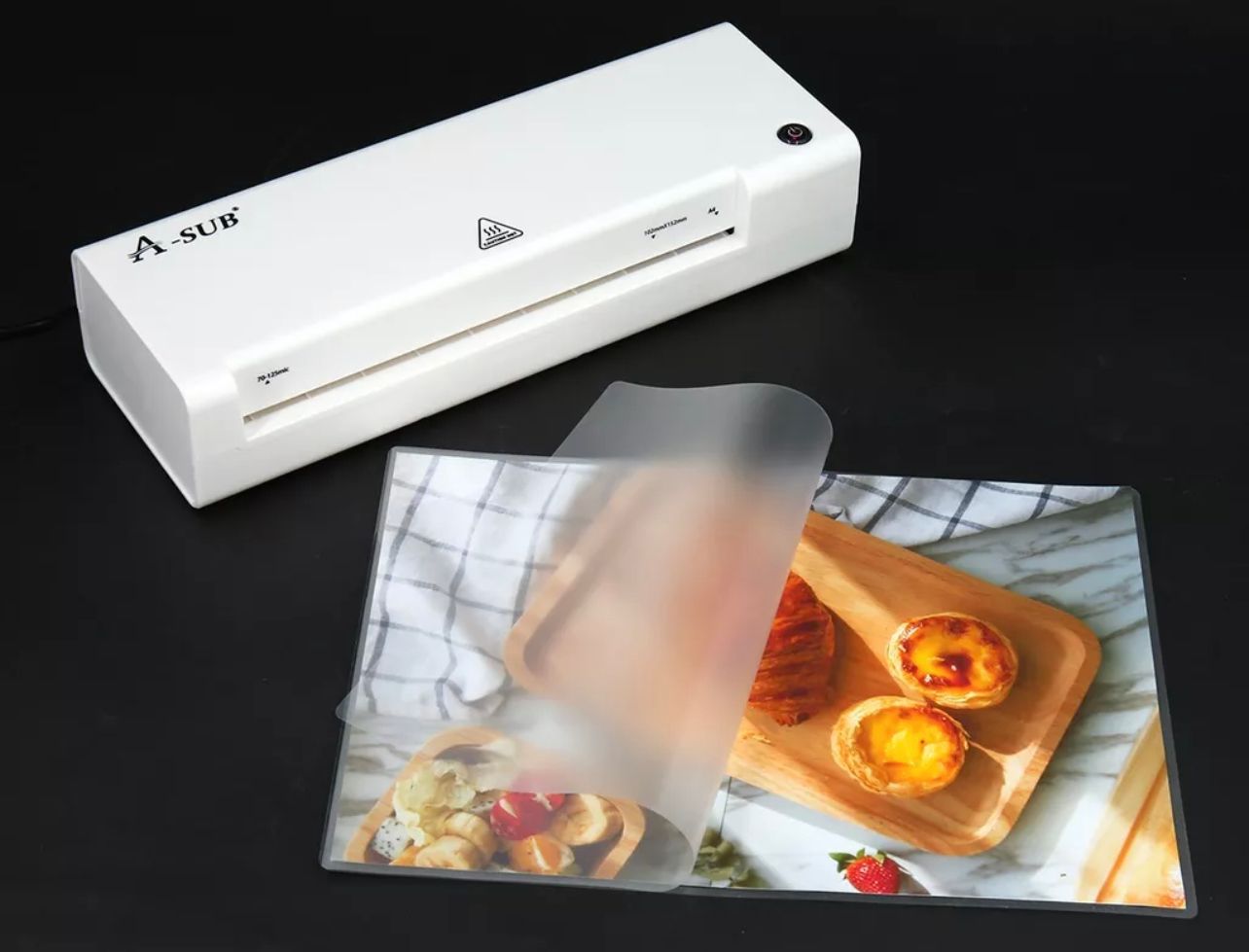 A-SUB A4 White Square Laminator With Free Corner Round
