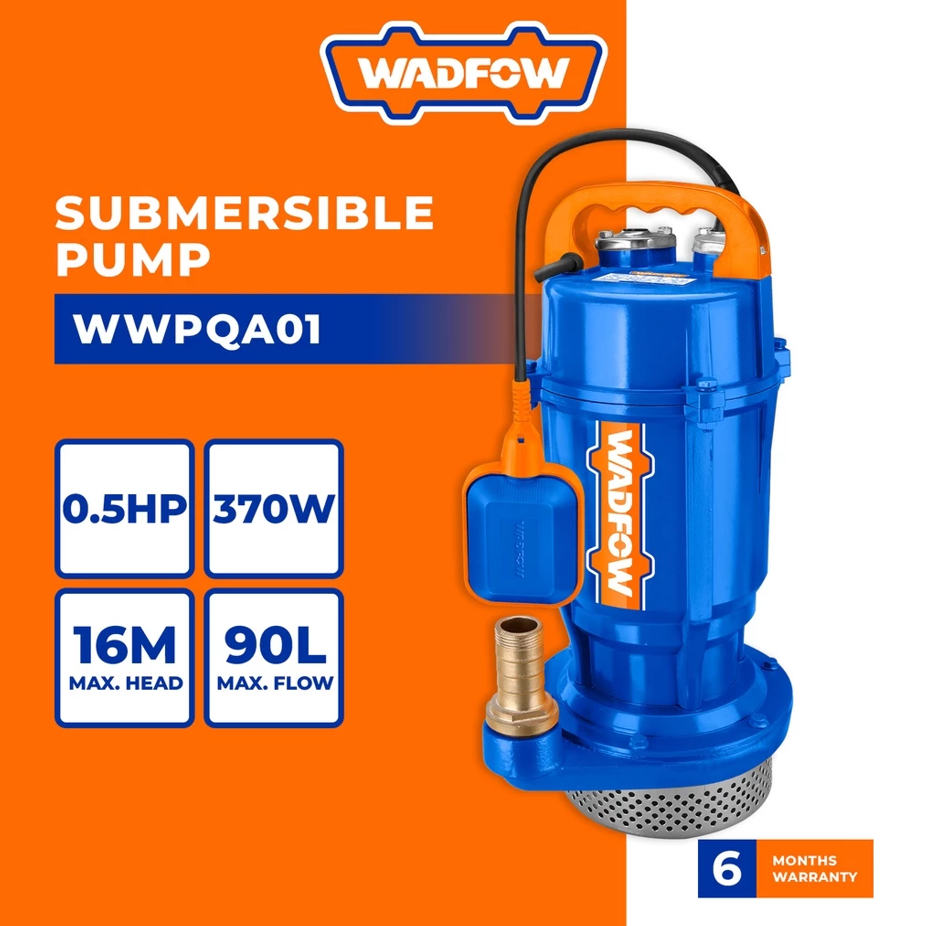 WADFOW SUBMERSIBLE PUMP (370W/0.5HP/1"/9M) (WWPQA01)