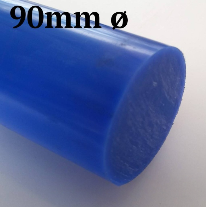 NYLON ROD BLUE COLOR 90MM DIAMETER