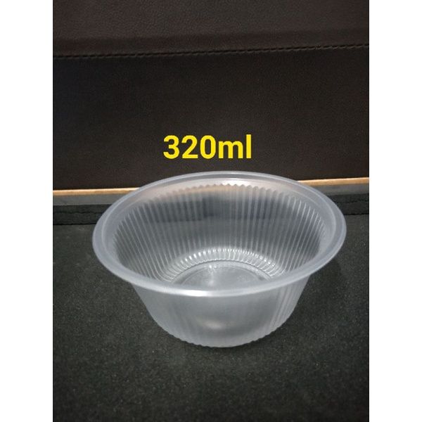 QS Bowl 4" Disposable PP Plastic (100Pcs) 320ML